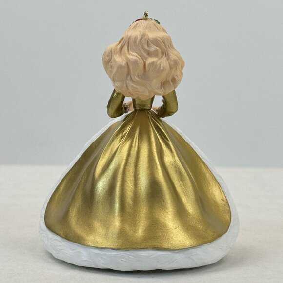 Vintage 1994 Hallmark Holiday Barbie Keepsake Ornament Second Edition Gold - Picture 5 of 16